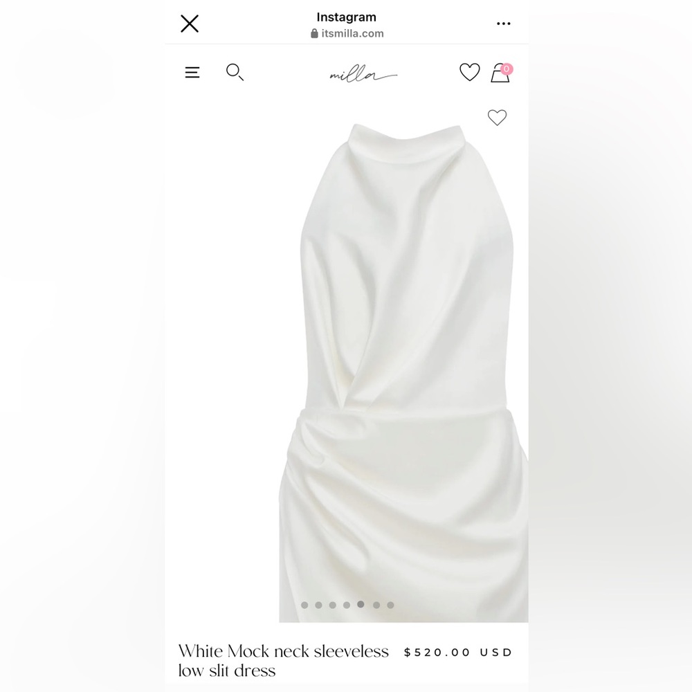 Designer Milla White Dress